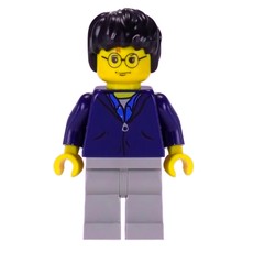 Harry Potter, Yellow Skin, Dark Blue Jacket with Zipper (fig-006065)