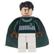 Marcus Flint, Dark Green, Dark Bluish Gray, and White Slytherin Quidditch Uniform - 3626c Head (fig-006079)