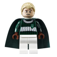 Draco Malfoy, Dark Green and White Slytherin Quidditch Uniform (fig-006080)