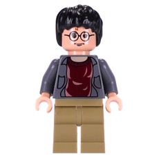 Harry Potter, Open Dark Bluish Gray Jacket over Dark Red Shirt, Dark Tan Legs (fig-006118)