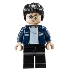 Harry Potter, Open Dark Blue Jacket over White Shirt, Black Legs (fig-006130)