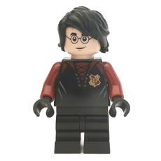 Harry Potter, Tournament Uniform Black and Dark Red with Hogwarts Crest, Medium Legs (fig-006171)