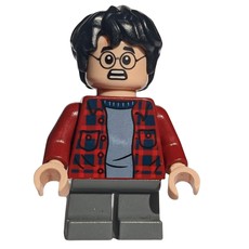 Harry Potter, Open Red Flannel Shirt, Dark Bluish Grey Short Legs (fig-006195)