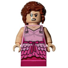 Hermione Granger, Bright Pink and Dark Pink Brick-Built Dress (fig-006211)