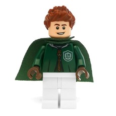 Lucian Bole, Dark Green and White Slytherin Quidditch Uniform (fig-006227)