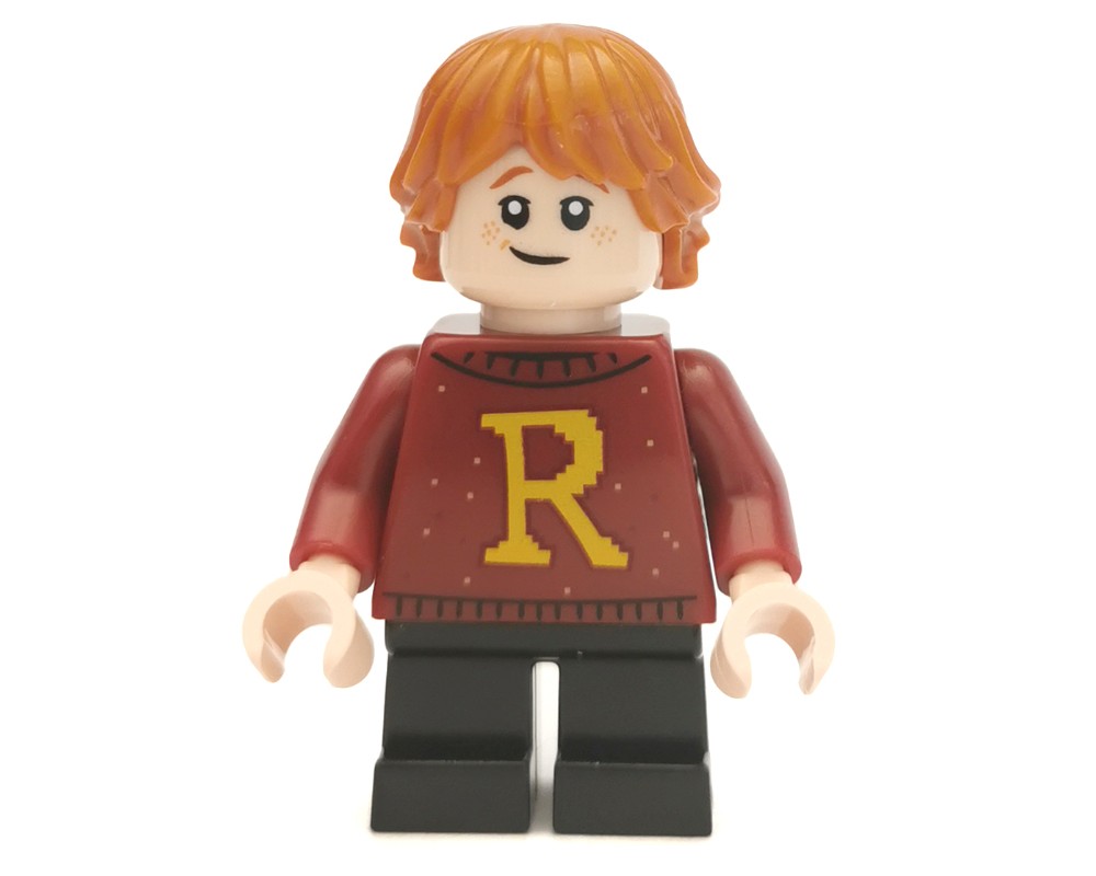 LEGO Set fig-006231 Ron Weasley, Dark Red Sweater with 'R' Monogram ...