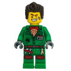 Douglas Elton / El Fuego, Green Outfit with Hair (fig-006325)