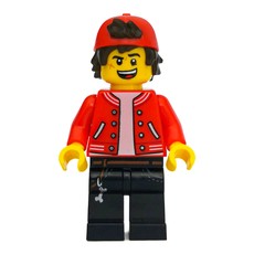Jack Davids, Red Jacket with Backwards Red Cap, Scared / Open Mouth (fig-006364)
