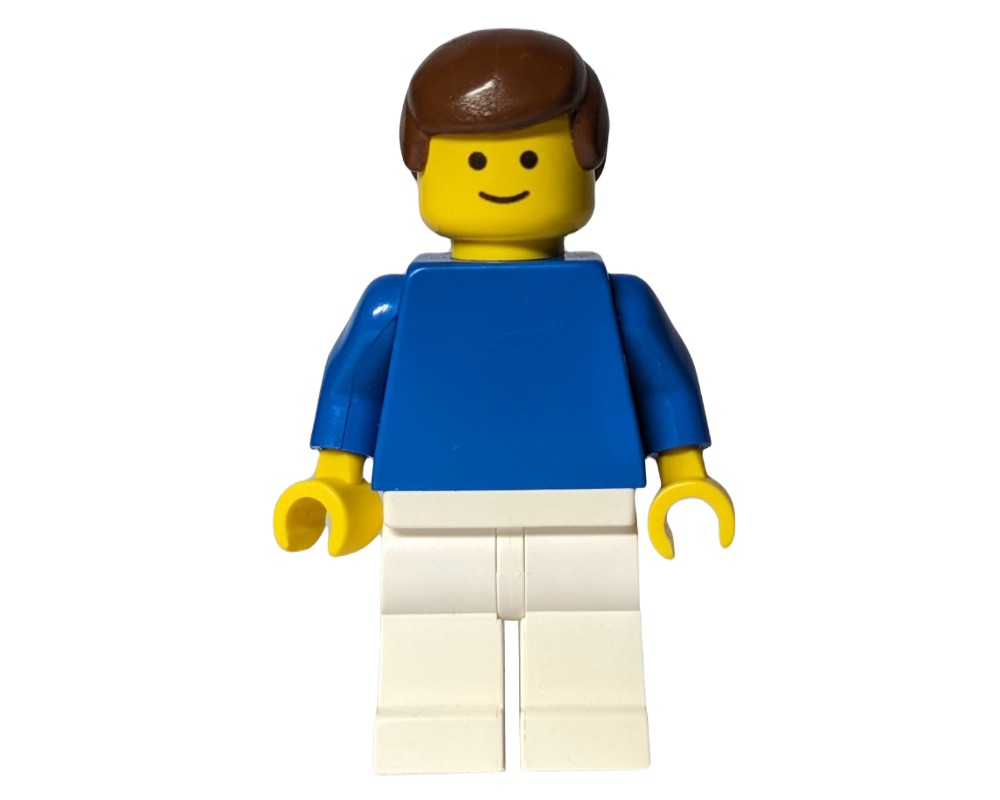 LEGO Set fig-006378 Football Player, Plain Blue Torso and White Legs ...