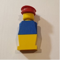 LEGOLAND Blue Torso, Yellow Legs, Red Hat (fig-006385)