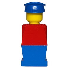 LEGOLAND Red Torso, Blue Legs, Blue Hat (fig-006388)