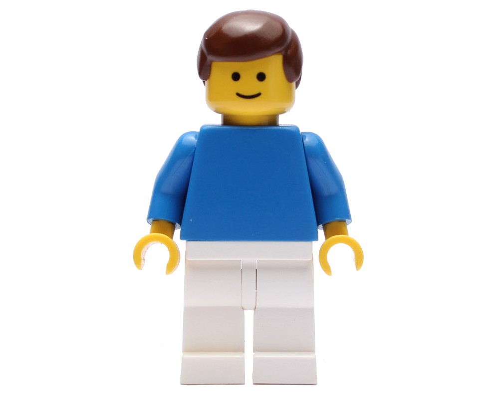 LEGO Set fig-006418 Soccer Player, Plain Blue Torso and White Legs ...