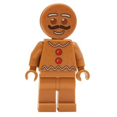 Gingerbread Man with Moustache (fig-006440)