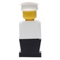 LEGOLAND White Torso, Black Legs, White Hat