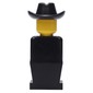 LEGOLAND Black Torso, Black Legs, Black Cowboy Hat