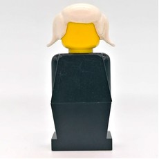 LEGOLAND Female, Black Torso, Black Legs, White Hair (fig-006462)