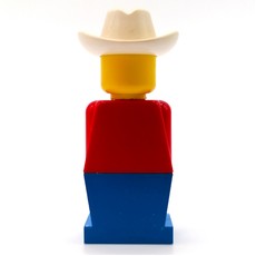 LEGOLAND Red Torso, Blue Legs, White Cowboy Hat (fig-006466)