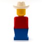 LEGOLAND Red Torso, Blue Legs, White Cowboy Hat