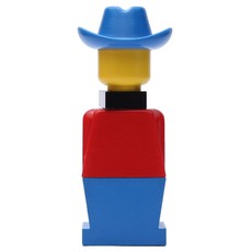 LEGOLAND Red Torso, Blue Legs, Blue Cowboy Hat, Black Scarf (fig-006470)
