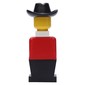 LEGOLAND Red Torso, Black Legs, Black Cowboy Hat, White Scarf