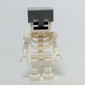 Skeleton, Square Skull, Flat Silver Helmet
