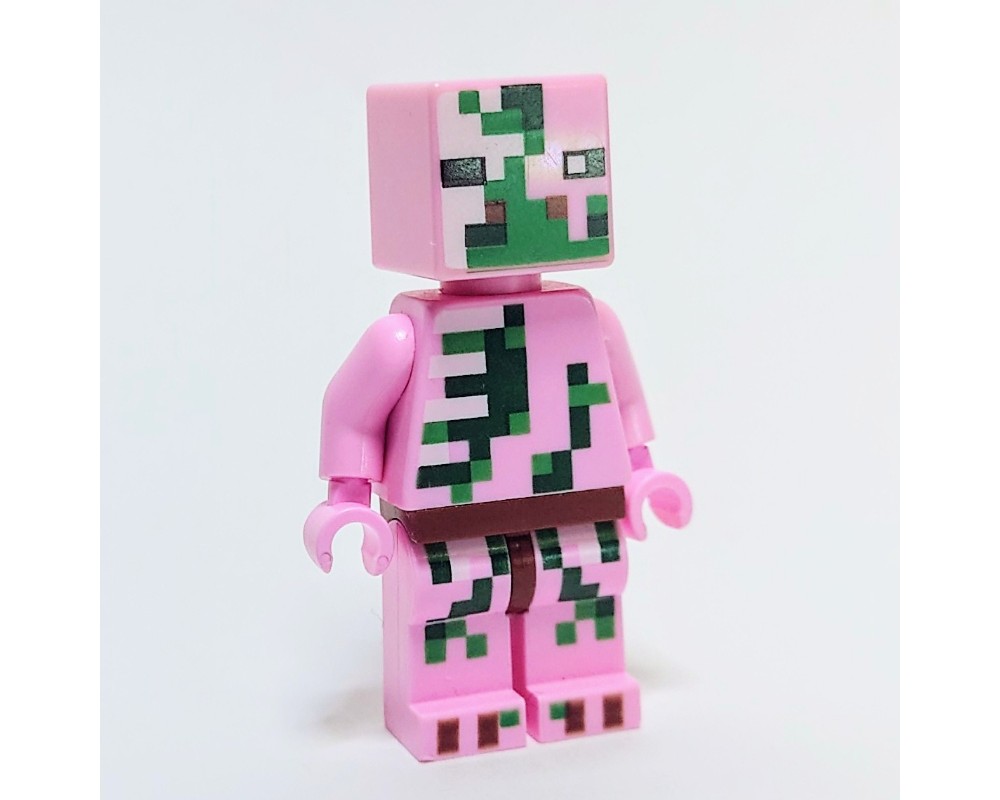 LEGO Set fig006497 Zombie Pigman Rebrickable Build with LEGO