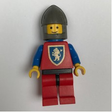 Knight (Crusader Lion) - Red Legs, Plastic Cape (fig-006553)