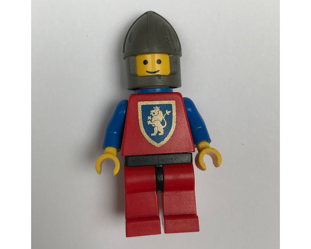 LEGO Set fig-006553 Knight (Crusader Lion) - Red Legs, Plastic Cape ...