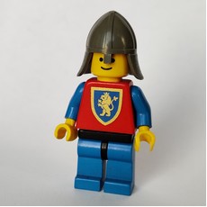 Knight (Crusader Lion) - Blue Legs, Neck Protector (fig-006555)