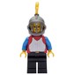Knight (Breastplate on Red) - Black Legs, Yellow Plume