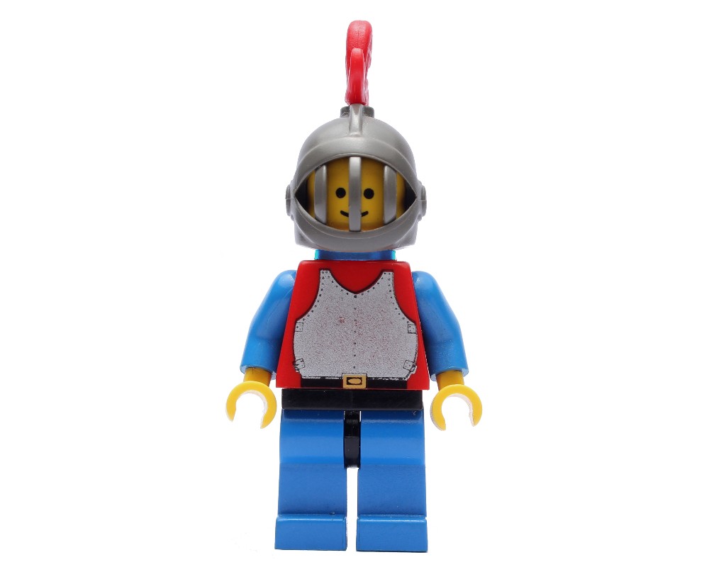 LEGO Set fig-006562 Knight (Breastplate on Red) - Blue Legs, Red Plume ...