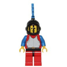 Knight (Breastplate on Red) - Red Legs, Blue Dragon Plume (fig-006567)