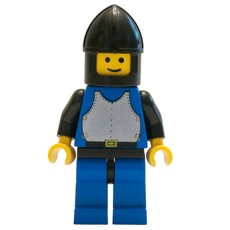 Knight (Breastplate on Blue) - Blue Legs, Chin-Guard (fig-006578)