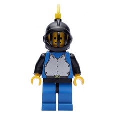 Knight (Breastplate on Blue) - Blue Legs, Yellow Plume, 3626a (fig-006579)