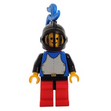 Knight (Breastplate on Blue) - Red Legs, Blue Plume (fig-006582)