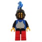 Knight (Breastplate on Blue) - Red Legs, Blue Plume
