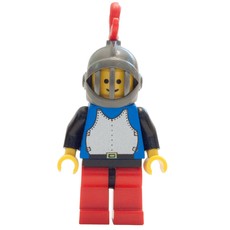 Knight (Breastplate on Blue) - Red Legs, Red Plume (fig-006583)
