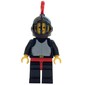 Knight (Breastplate on Black) - Black Legs, Black Helmet, Red Plume