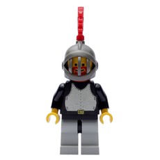 Knight (Breastplate on Black) - Light Gray Legs (fig-006595)
