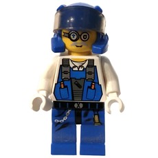 Brains, Blue, with Visor (fig-006645)