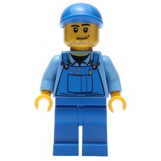 Hot Rod Mechanic, Blue Overalls (fig-006680)