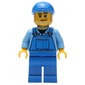 Hot Rod Mechanic, Blue Overalls