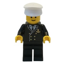 Boat Admiral, Black Suit with Gold Anchor (3626b Head) (fig-006709)
