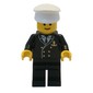 Boat Admiral, Black Suit with Gold Anchor (3626b Head)