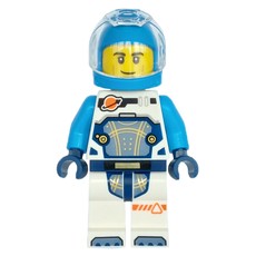 Astronaut, White and Dark Azure Spacesuit, Dark Azure Helmet (fig-006711)