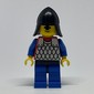 Knight (Scale Mail on Red) - Blue Arms, Blue Legs, Black Neck-Protector