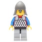 Knight (Scale Mail on Red) - Blue Arms, Light Gray Legs, Dark Gray Neck-Protector