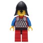 Knight (Scale Mail on Red) - Blue Arms, Red Legs, Black Neck-Protector