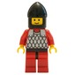 Knight (Scale Mail on Red) - Red Arms, Red Legs, Black Chin-Guard