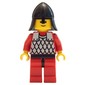 Knight (Scale Mail on Red) - Red Arms, Red Legs, Black Neck-Protector